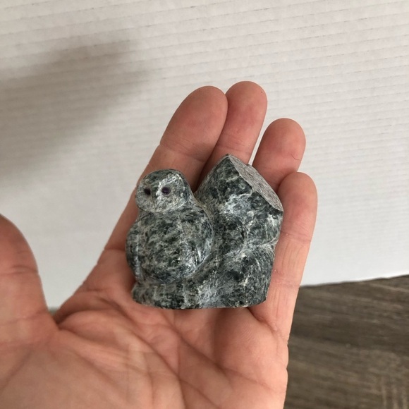 Hand Carved Stone Owl Figurine - Picture 13 of 14